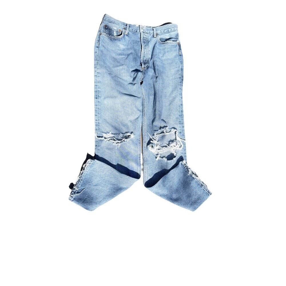 AGOLDE High-Rise Distressed Jeans in  Size 28